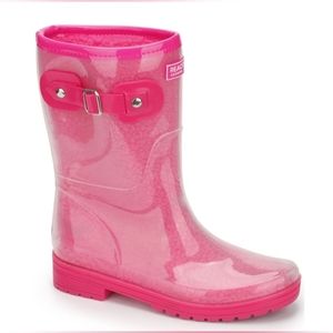 Kenneth Cole Reaction Glossy Hot Pink Rain Boot